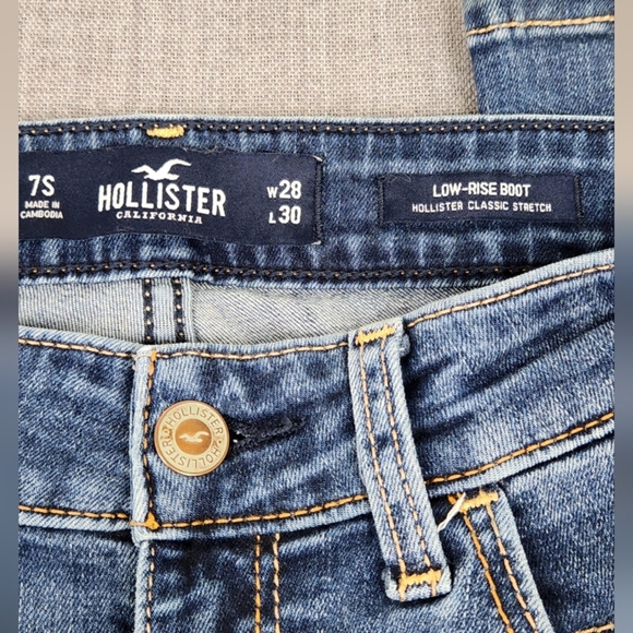Hollister Low Rise Boot Cut Classic Stretch Jeans. Size 28 - Picture 4 of 12